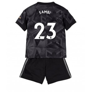 Arsenal Albert Sambi Lokonga #23 kläder Barn 2022-23 Bortatröja Kortärmad (+ korta byxor)